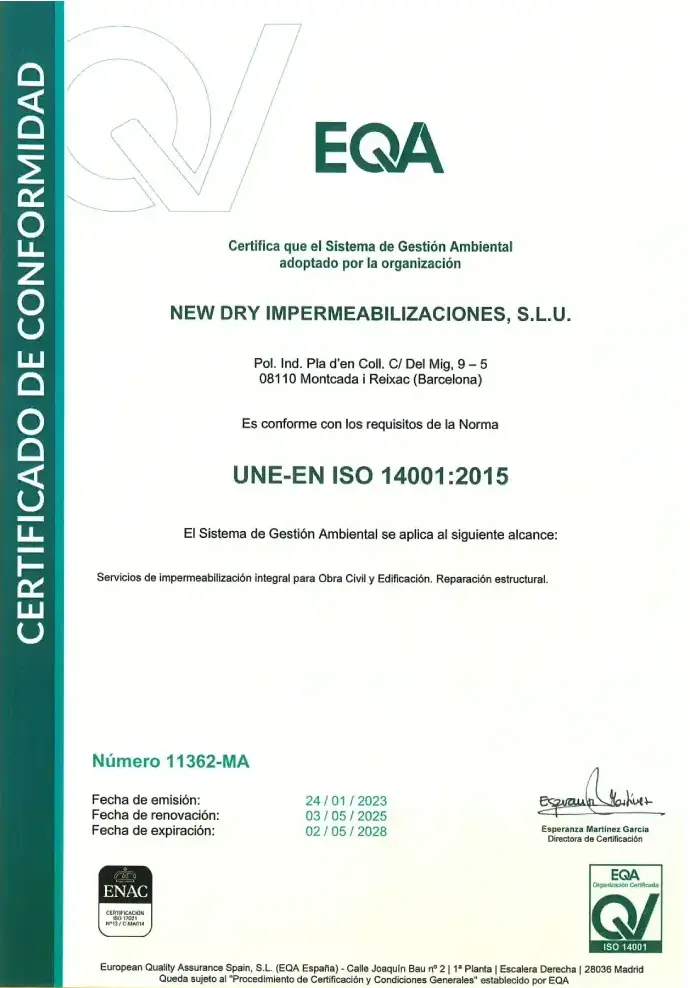 Certificado ISO 14001