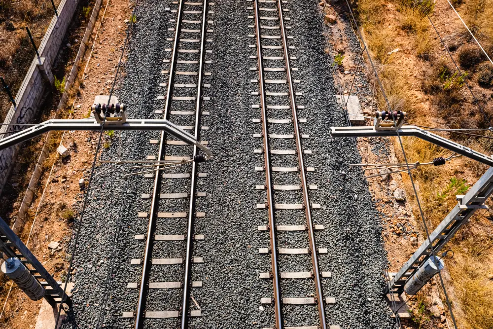 Encolado y estabilización de balasto ferroviario